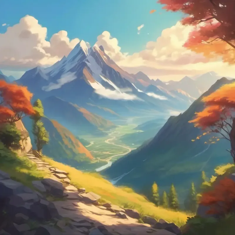 Reaching a viewpoint that reveals breathtaking mountain scenery.