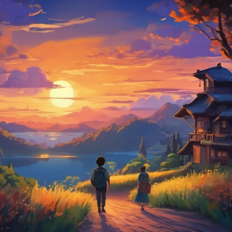 Night falls with anticipation of future adventures.