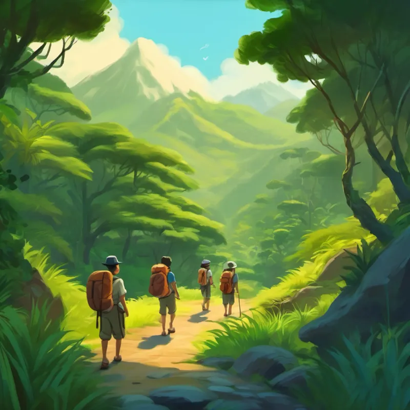 Leaving the jungle, they prepare to visit the mountains.