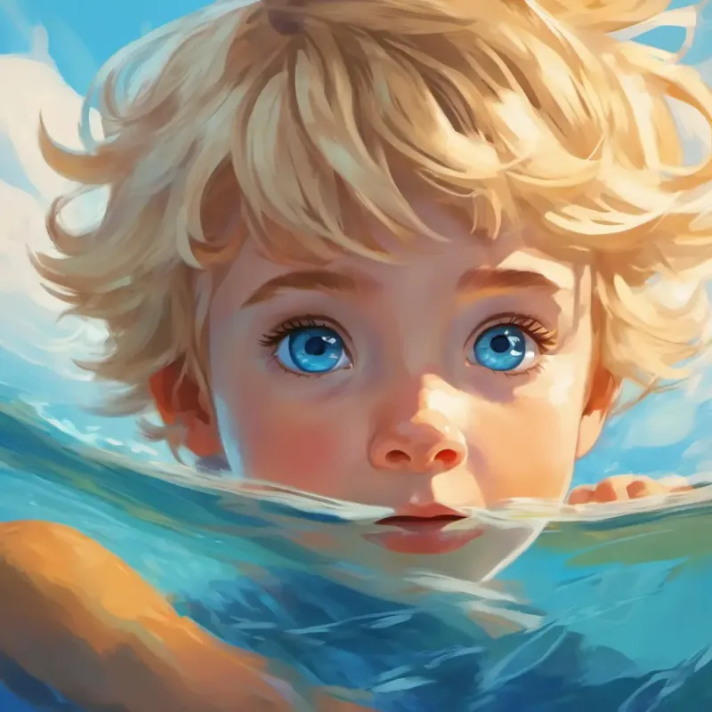 Curious, short blond hair, blue eyes, adventurous spirit enquires about swimming possibilities