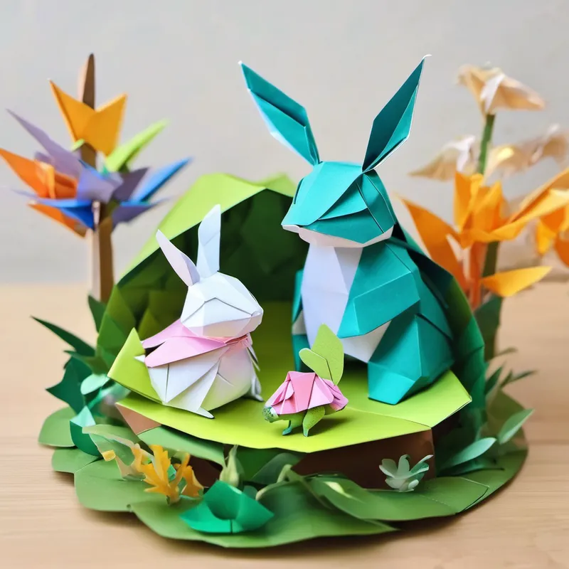 And so, in this magical forest, กระต่าย (Krajai) the rabbit and เต่า (Tao) the turtle lived happily ever after, knowing that true friendship and inclusivity can make the world a more beautiful and peaceful place for everyone, no matter who they are or how they move.