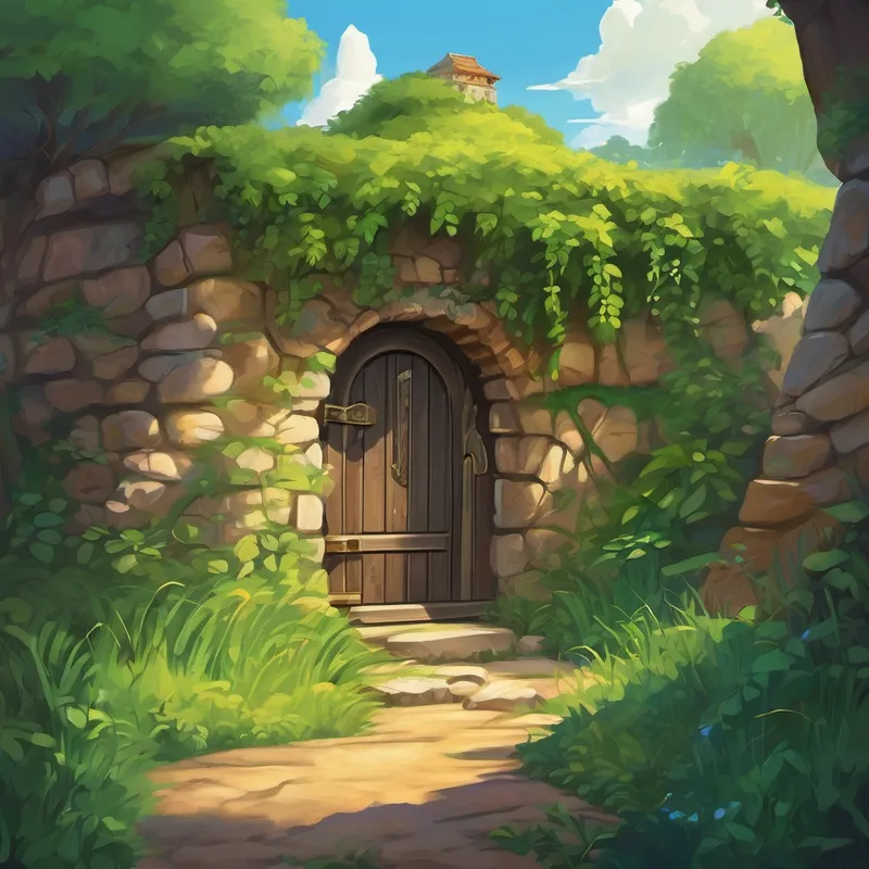 The second challenge was to find a hidden key to open a mysterious door that blocked their path. They came across a riddle written on a stone that said: "I have cities but no houses, forests but no trees, and rivers but no water. What am I?" Alex scratched his head, deep in thought. After a few moments, he smiled and exclaimed, "A map! The answer is a map!"