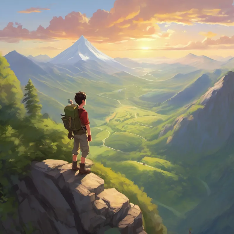 As they climbed, Alex faced many setbacks, but he refused to give up. He reminded himself of the power of perseverance and focused on each small achievement. With each step, the mountain became less intimidating, and before they knew it, they reached the peak, victorious in their journey. As they stood at the top of the mountain, looking out at the breathtaking view, Alex beamed with pride. He had learned valuable lessons about perseverance, determination, and self-belief throughout their adventure.