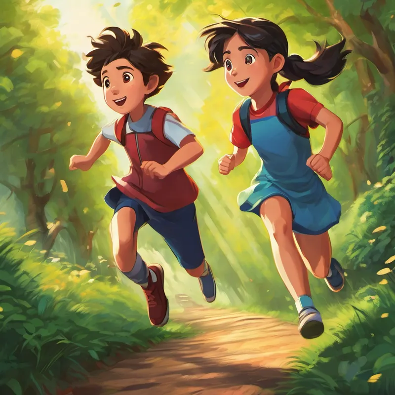 Alex ran as fast as lightning, while Lily jumped with grace and precision. The audience was amazed by their skills, but what truly stood out was their unwavering support for each other. They were a team, motivating each other with every step and jump. When the final race arrived, it was Alex and Lily against some of the fastest children in the town. With their hearts pounding, they glanced at each other and shared a nod. They both knew the importance of teamwork and friendship.