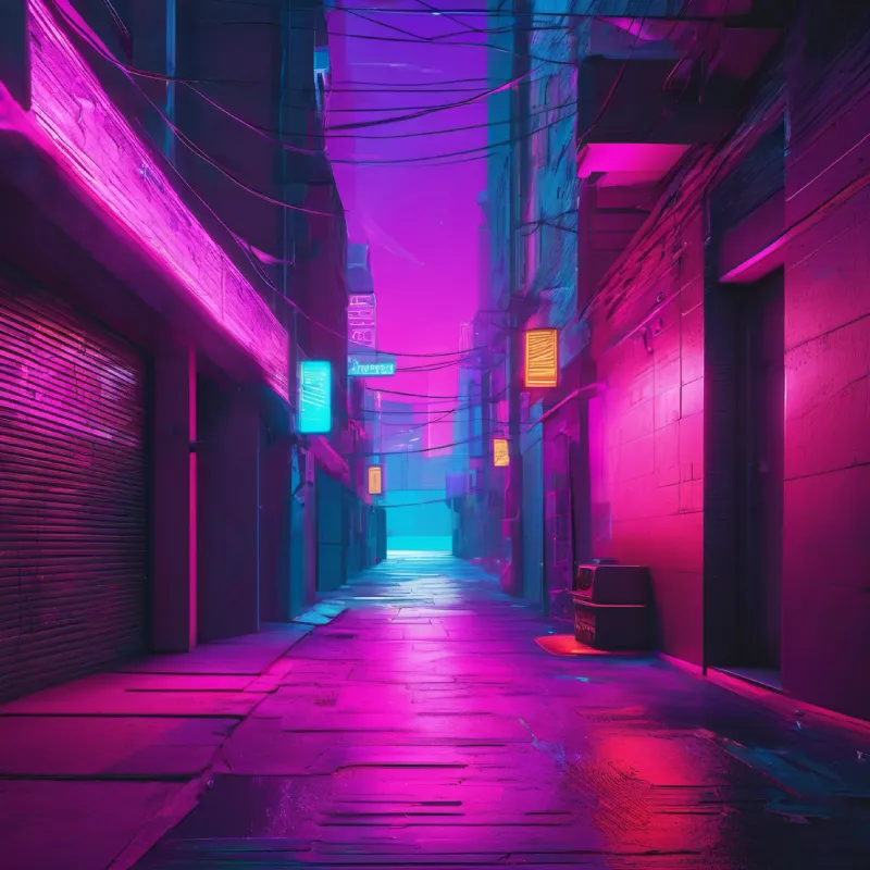 Describing Alexis's power to disappear, at an empty alleyway.