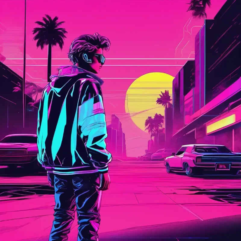 A teenage boy turning invisible