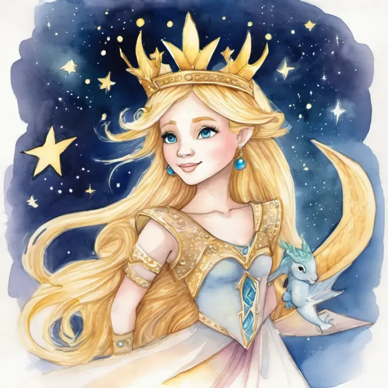 Queen Melody has golden hair and wears a crown made of stars uses her magical singing powers to calm Spark is a mischievous dragon who loves to play pranks and make loud noises down. Spark is a mischievous dragon who loves to play pranks and make loud noises feels warm and peaceful after listening to the lullaby.