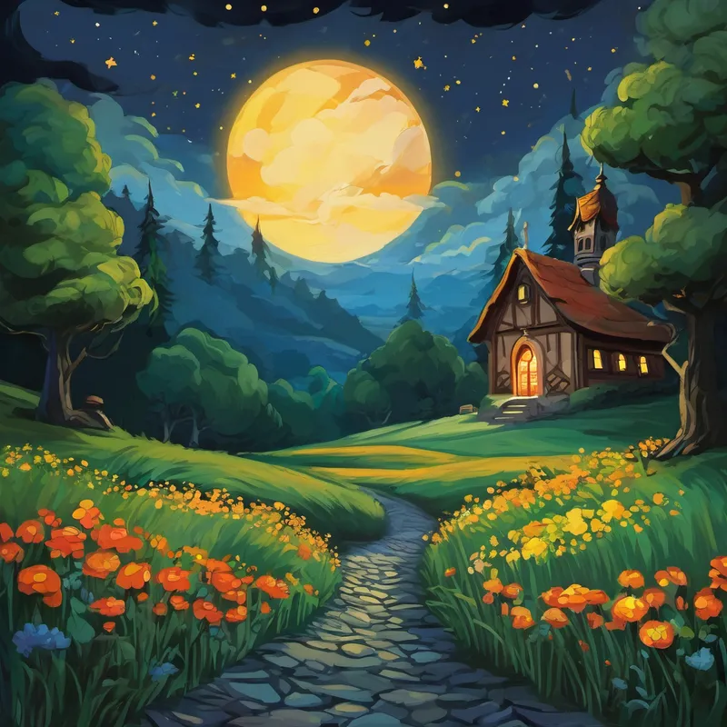 Es war einmal eine kleine Eule namens Linus. Linus war anders als die anderen Eulen. Während die anderen Eulen in der Nacht auf Bäumen saßen und allen Tieren ihre Machtdemonstration zeigten, wollte Linus einfach nur Freunde finden und Abenteuer erleben. Eines Abends, als Linus schon in seinem gemütlichen Baumloch lag, schloss er die Augen und träumte von einem Ort, an dem Träume wahr werden. Es war ein Traumland, mit leuchtenden Sternen am Himmel und bunten Blumen am Boden. Hier konnte alles passieren!