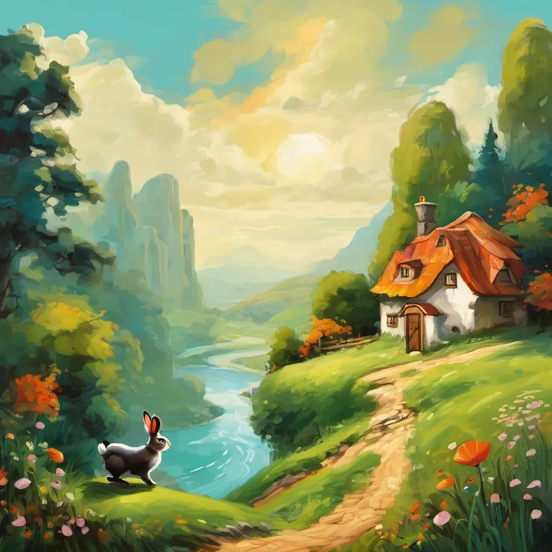 Als Linus ankam, wurde er von einem freundlichen Hasen namens Hopsi begrüßt. Hopsi war nett und erklärte Linus, dass im Traumland Tiere aller Art lebten und zusammen Spaß hatten. Linus freute sich sehr und sie begannen, das Traumland zu erkunden. Sie trafen auf eine Bande lustiger Affen, die auf den Bäumen herumschwangen und hoch oben ihre Grimassen zeigten. Linus und Hopsi tanzten mit ihnen und lachten so viel, dass ihre Bauchmuskeln schmerzten.