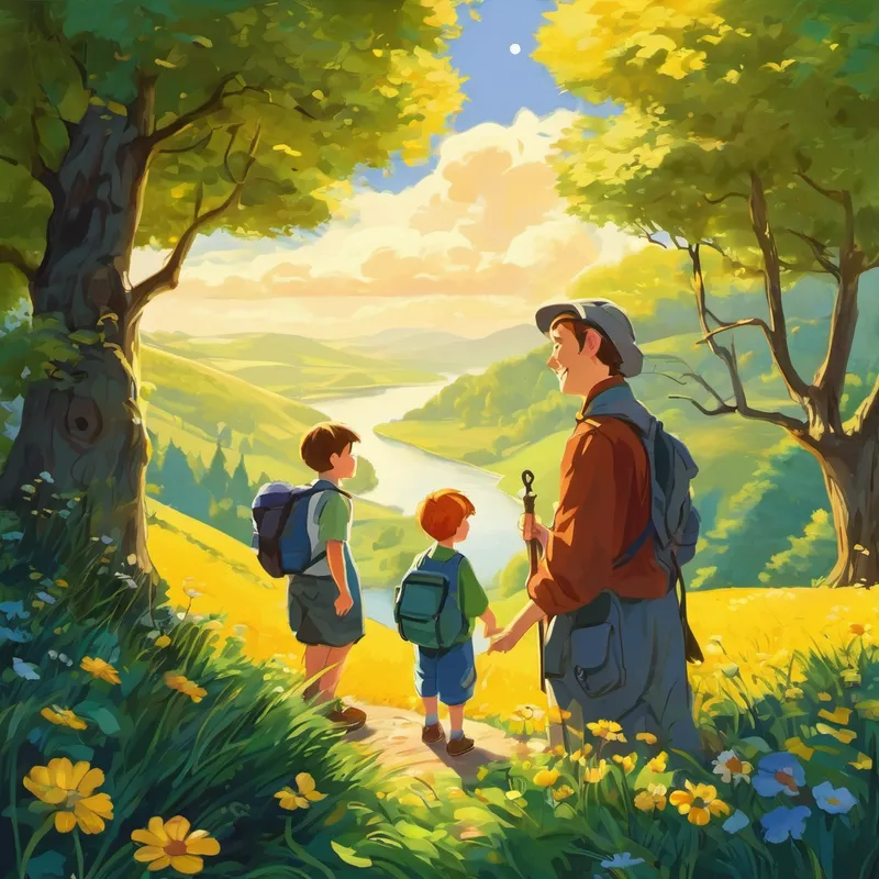 Als die Sonne aufging, wachte Linus auf. Er öffnete die Augen und lächelte. Linus wusste, dass er seine neuen Freunde im Traumland jederzeit wiedersehen konnte – sei es im Schlaf oder in seinen Gedanken. Von diesem Tag an verließ Linus jede Nacht sein Baumloch und bereiste das Traumland, das voller Abenteuer und Freundschaft wartete. Und immer, wenn er wiederkam, erzählte er seinen Eltern von all den erstaunlichen Dingen, die er erlebt hatte.