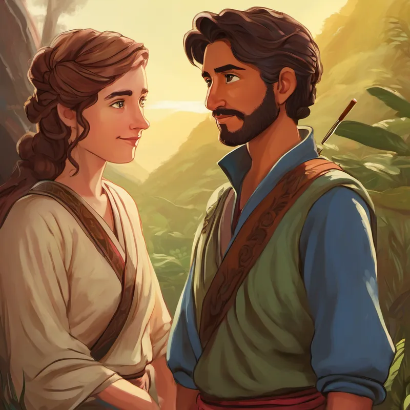 Curiosity piqued, Elara approached Tully with a gentle smile. "Hello, Tully! My name is Elara. What are you doing here?" Tully looked at Elara with kind eyes and said, "Hello, little Elara. I'm here to teach mindfulness, the art of being present in the moment. Would you like to learn?"
