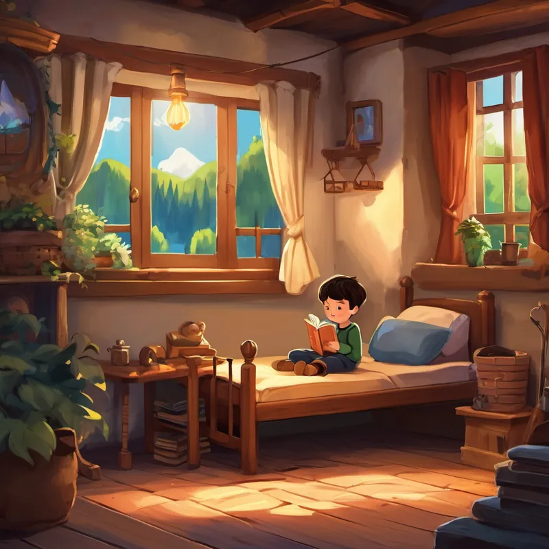 Once upon a time, in a small village nestled in the heart of the Black Forest, there lived a young boy named Max. Max was eight years old and had a great imagination. He loved listening to bedtime stories that his parents told him every night. But tonight, Max wanted something different. He wanted a story that would transport him to a magical world full of adventure and wonder.