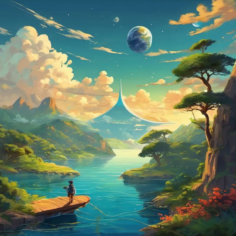 Once upon a time, there were many people who believed that the Earth was flat, just like a pancake! They thought that if you traveled too far, you would fall off the edge. Can you imagine how scary that would be? But as we now know, the Earth is not flat like a pancake at all! Let's travel to that time when everyone believed the Earth was flat. People would look at the horizon and think that it was straight, like a never-ending line. They believed that if you sailed too far, you would reach the end and fall into the deep, mysterious waters.