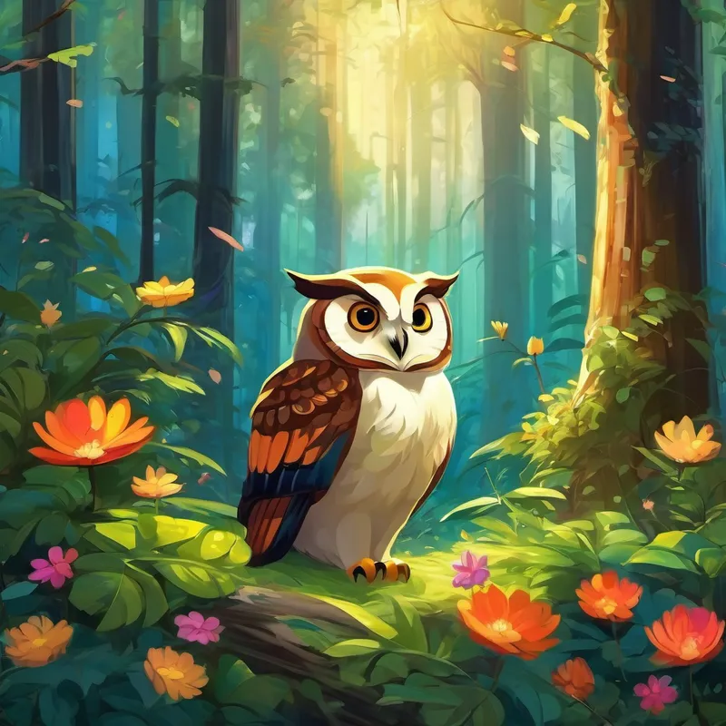 The animals were in a state of shock. "What will we do without our beautiful and bright forest?" they exclaimed. The wise owl had an idea. She remembered the legends of a magical flower deep in the heart of the enchanted forest. They said that anyone who possessed this flower would have the power to brighten the entire forest, even without the Crystal of Light. With hope and determination, the animals decided to embark on a great adventure to find the fabled flower and save their forest. But there was one problem, Gutara Panda wasn't interested in joining them. "I'll just stay here and take a nap," he said lazily.