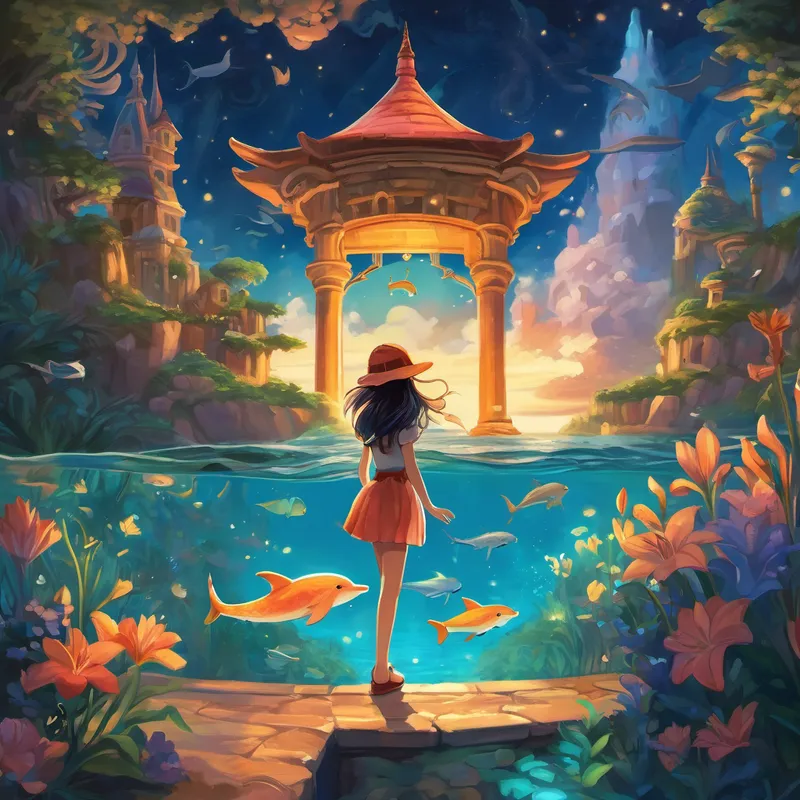 Lily's dream took her to underwater kingdoms, where she swam alongside dolphins and played hide-and-seek with mischievous mermaids. She even flew high above the clouds, soaring with the majestic dragons that guarded the night sky. Luna watched over Lily, ensuring her dream was filled with joy and wonder. Together, they created countless memories, each one more magical than the last. As dawn approached, Luna guided Lily back home, promising her even more incredible dreams in nights to come.