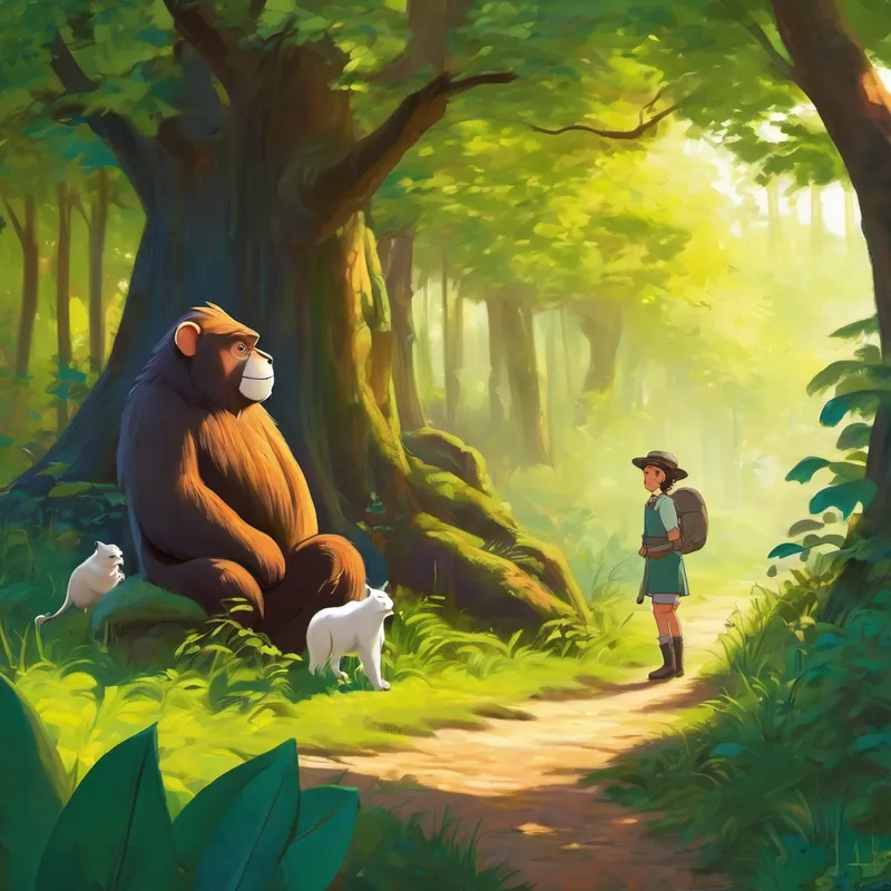 Félicie s'assit, attendant avec impatience d'entendre cette histoire qui pourrait changer sa vie. "Une fois, dans une forêt lointaine, vivait un groupe de singes appelé la Tribu Joyeuse. Ils passaient la majeure partie de leurs journées à jouer et à s'amuser, négligeant leurs devoirs et responsabilités. Ils pensaient que le travail était sans importance et ne valait pas leur temps."