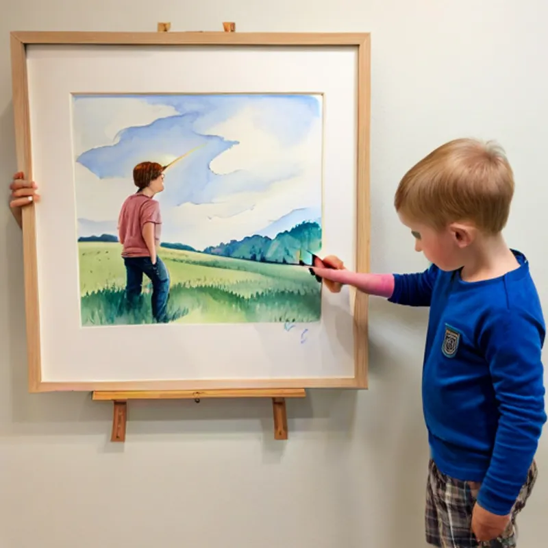 Ellis finding the unicorn and being amazed