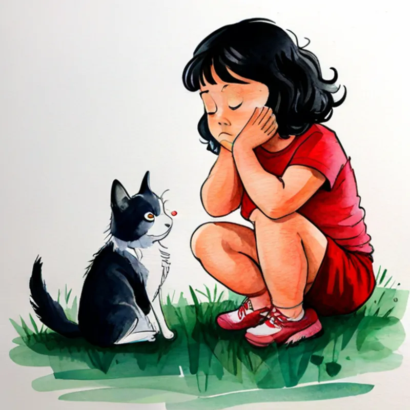 Ellis looking lost and sad, while Luna comforts her