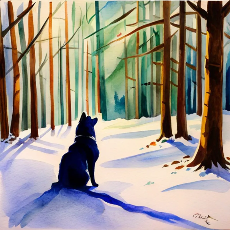 Luna using her powers to guide Ellis out of the forest