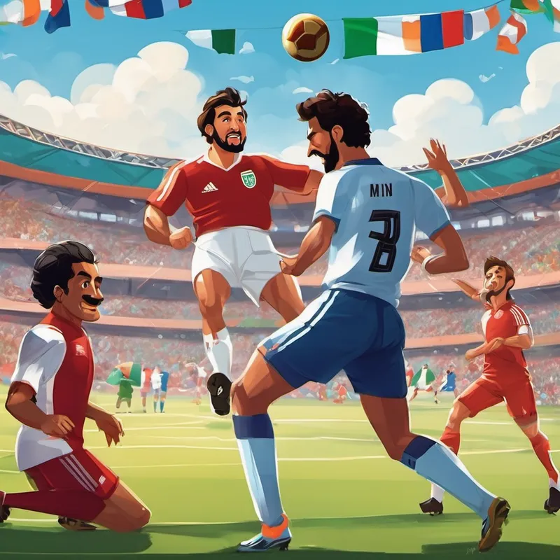 On the second page, England and Mexico had a friendly argument about their national sports. England, with its love for soccer, teased Mexico about its passion for wrestling. However, they agreed to celebrate the diversity of sports and discovered they both enjoyed watching them. As we turned to the third page, France and India took the spotlight. France boasted about its exquisite art and famous painters, while India showcased its vibrant tradition of dancing and music. In the end, they realized that art and culture were unique expressions of humanity, regardless of their differences.