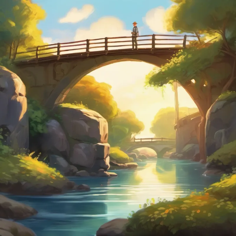 Tim answers correctly, and a bridge forms.