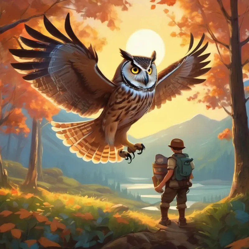 An owl presents Tim with the final challenge.