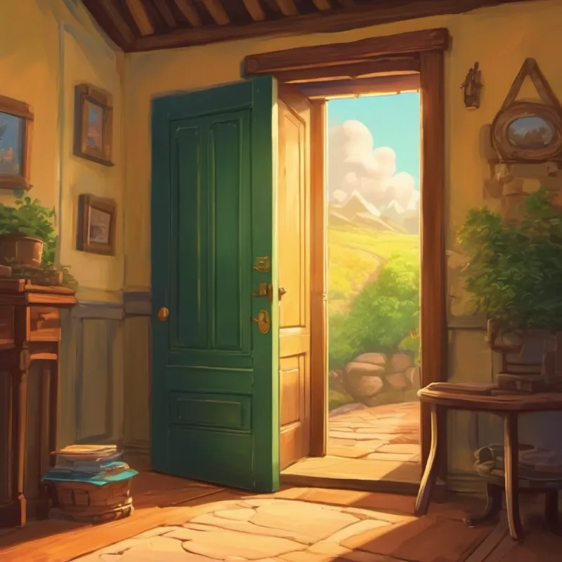 Tim imparts wisdom; a door to his room opens.