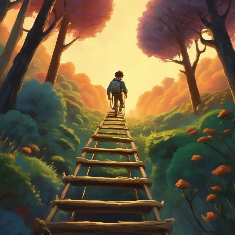 Tim descends a ladder into the unknown.