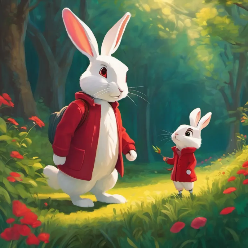 Tim meets Ruby the rabbit.