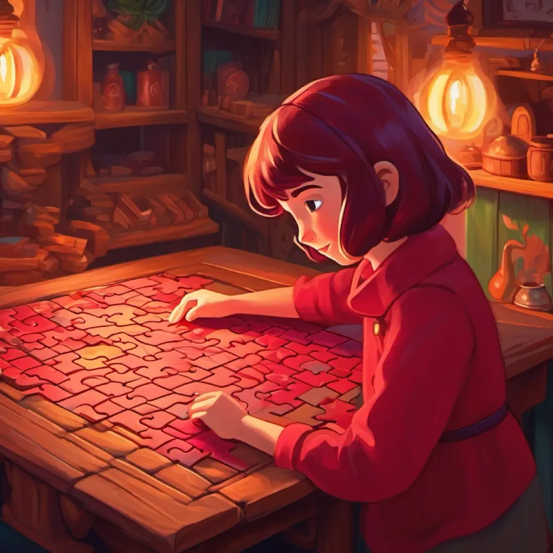 Ruby hints at a puzzle to solve.