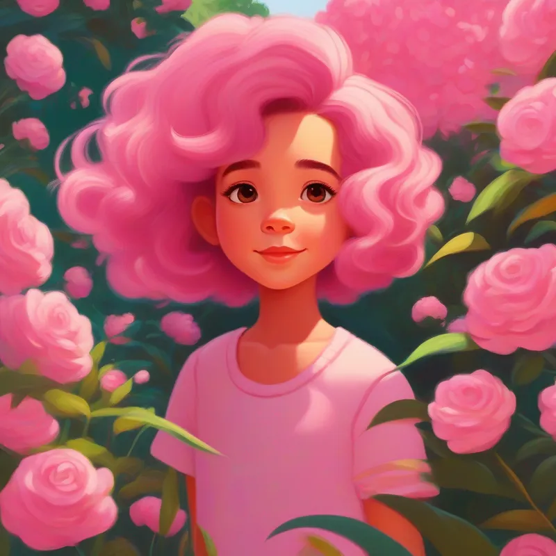 Menina sapeca com faixa rosa no cabelo. pulando alto no parque com seus amigos.