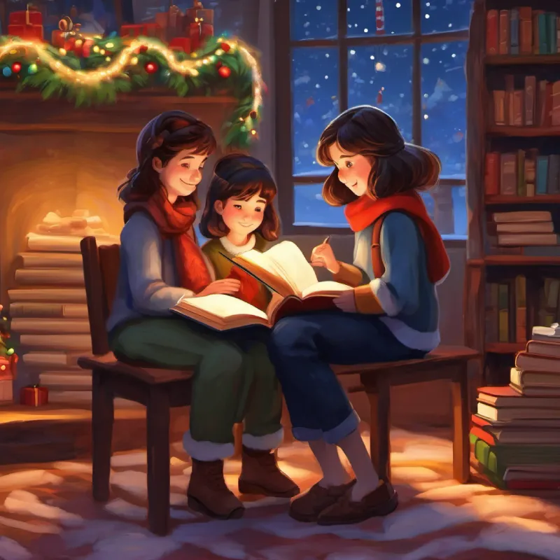 Story-sharing time, bonding over books.