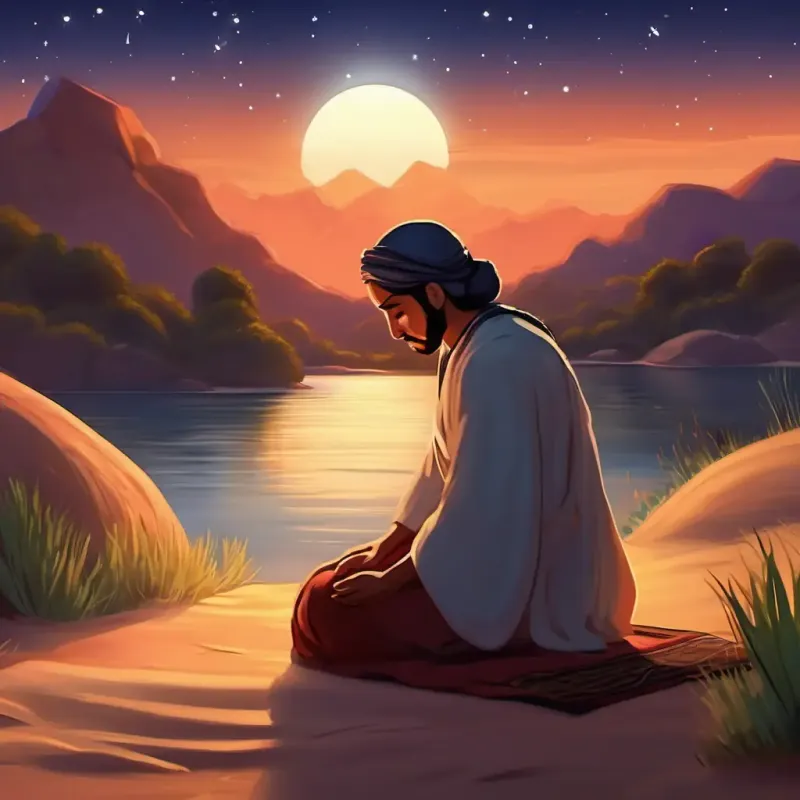 Alvira's last Salah of the day under the stars.