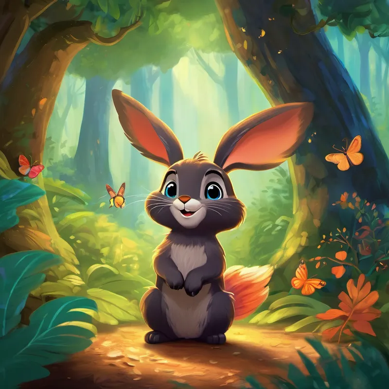 Once upon a time, in a magical forest far, far away, there lived a little creature named Coco. Coco was not your typical animal – she had the body of a fluffy bunny, the wings of a hummingbird, and the tail of a squirrel. But despite her unique appearance, Coco was the sweetest and kindest creature in the entire forest. Every evening, as the sun began to set, Coco would flutter around from tree to tree, spreading her magical dust. This dust had the incredible power to make every animal sleepy and filled their dreams with joy. The forest animals loved Coco's bedtime visits because they knew they would have the best dreams ever.