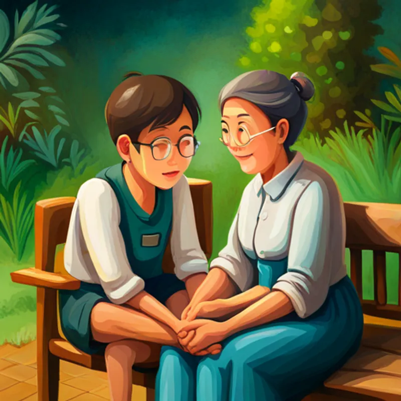 Personas sintiendo paz y felicidad al encontrar a la criatura