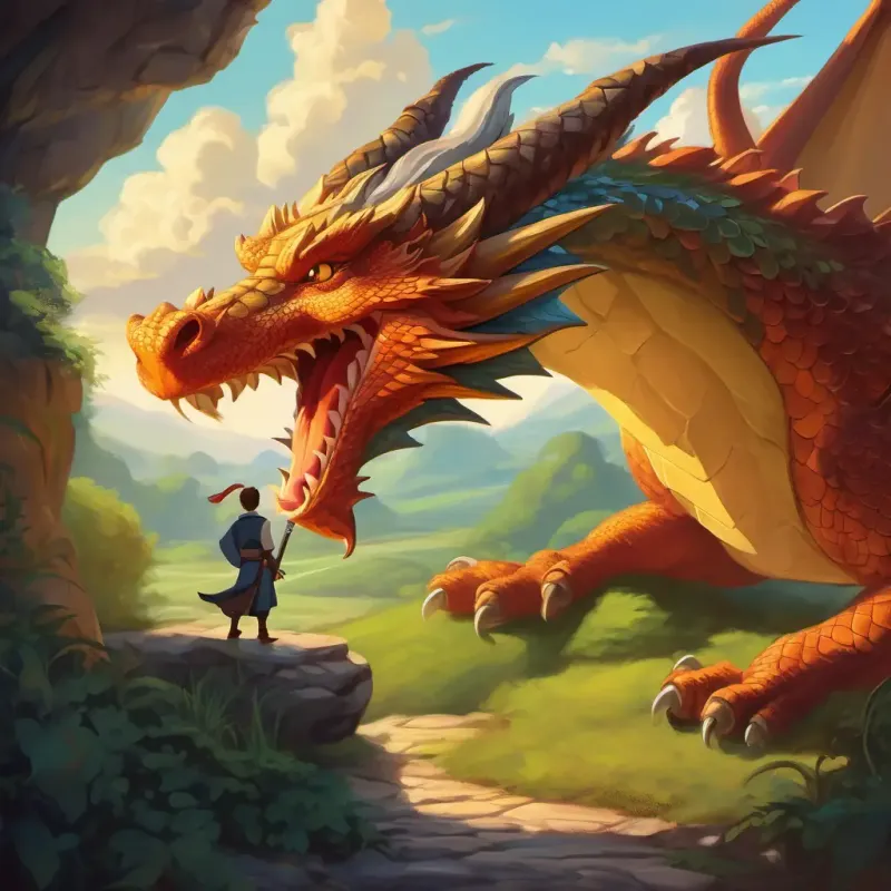 The dragon understands and agrees to protect rather than scare.