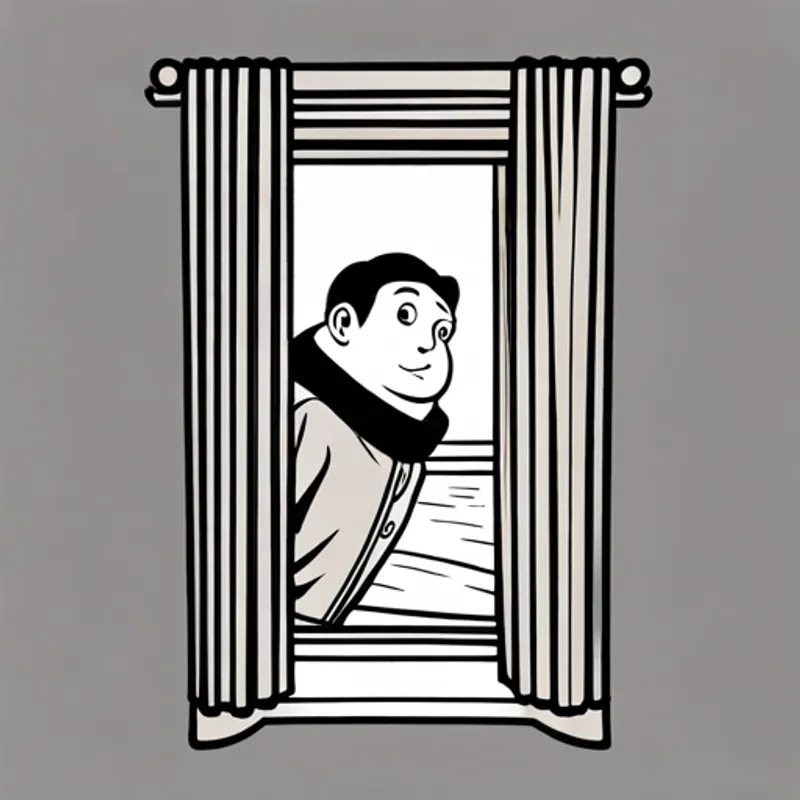 Jack looks out his window with wide eyes