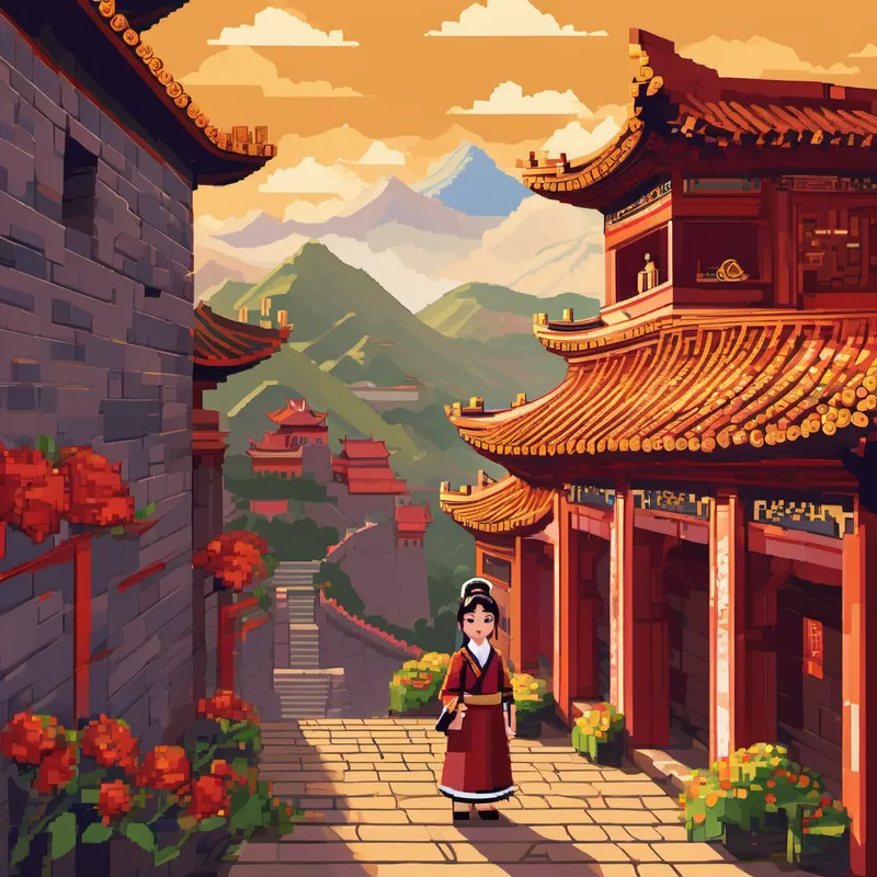 The storybook took Lily to a bustling Chinese market, where she met Emperor Qin, a powerful ruler who began the construction of the Great Wall of China. Representing the letter E, he taught her about the importance of unity and protection. As the adventure progressed, Lily found herself in awe of the determined Florence Nightingale, represented by the letter F. She inspired Lily with her selflessness and dedication to nursing, changing the way people cared for the sick.