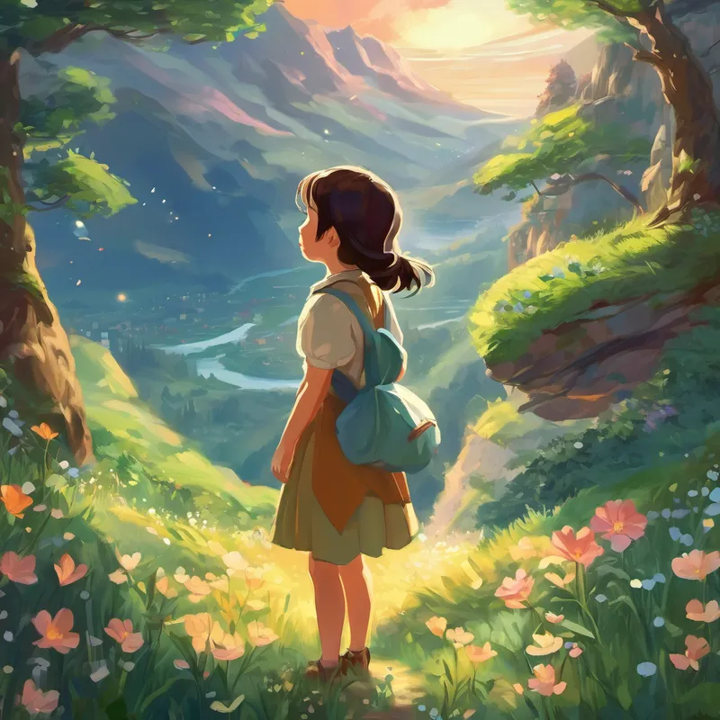 From that night on, whenever Lily encountered challenges or felt unsure, she would close her eyes and remember the magical gem, knowing that she always carried the love, joy, and bravery of the enchanted mountains within her. And so, she lived happily ever after, spreading magic and wonder wherever she went.