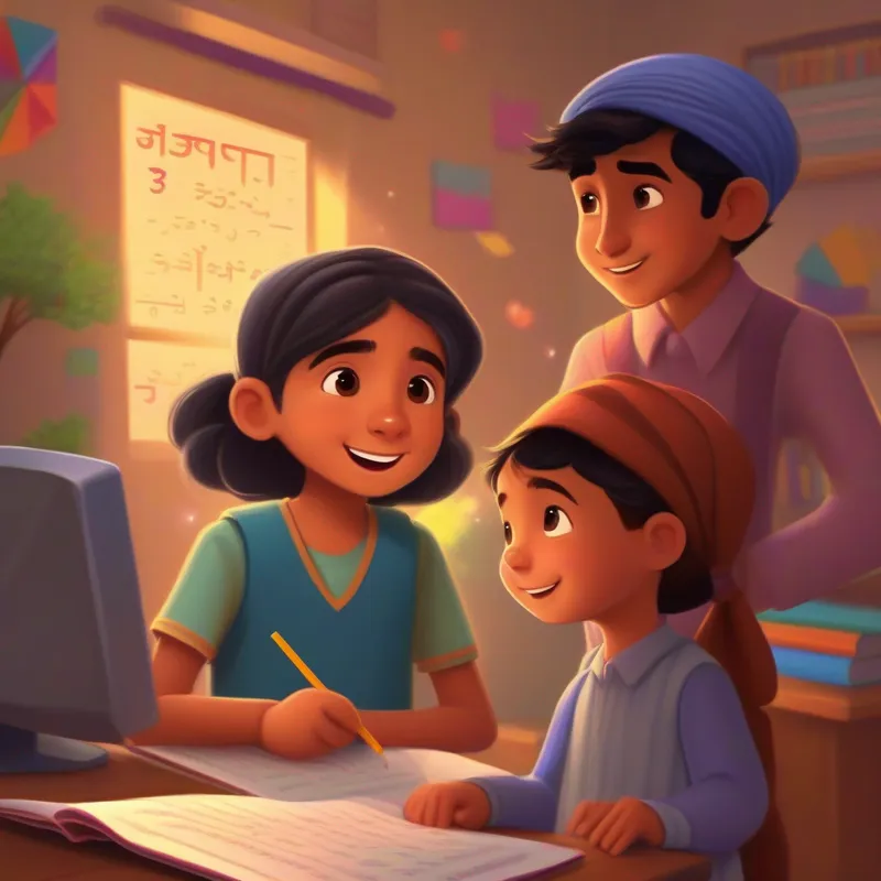 A Punjabi boy who loves math. (Intelligent, kind-hearted, positive) receives a heartwarming email from a girl named A young girl who was inspired by Balvinder's math videos..