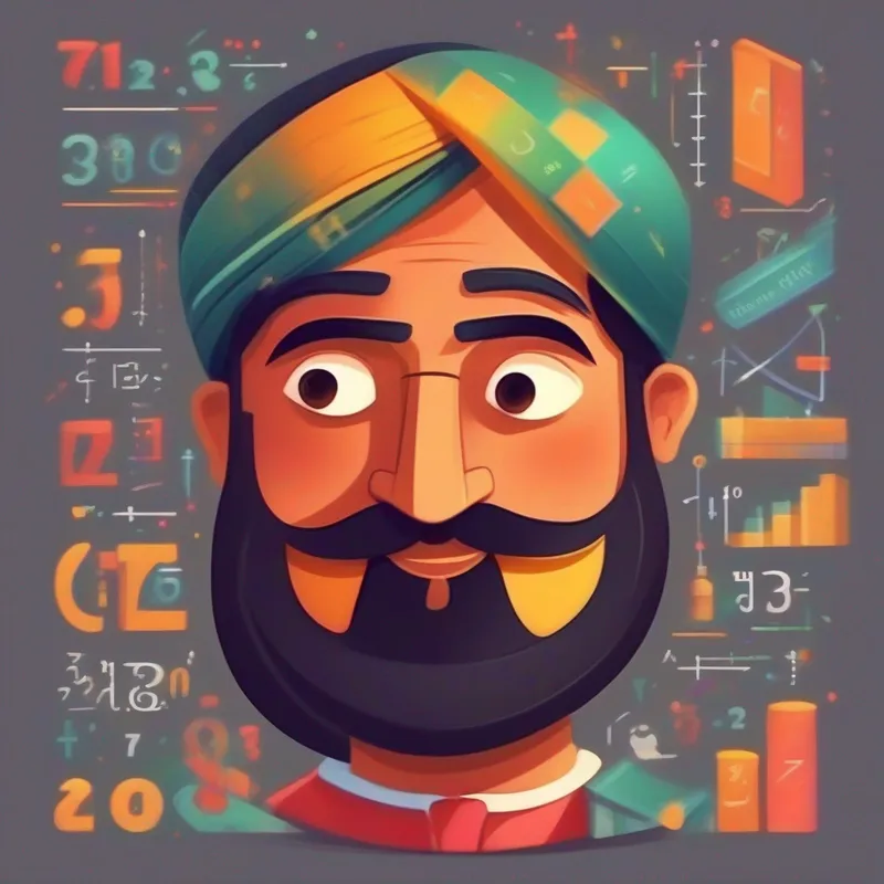 A Punjabi sikh boy and not beard with clean save who loves math . (Intelligent, kind-hearted, positive), a Punjabi boy, creates a math YouTube channel.