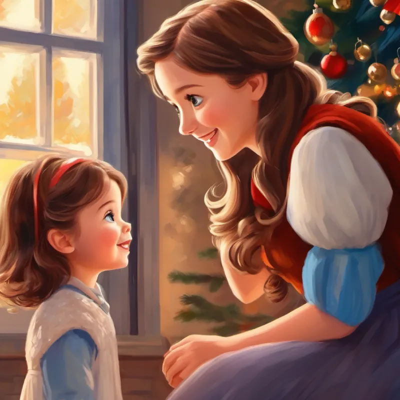 4-year-old white girl, blue eyes, brown hair, cheerful, a 4-year-old girl, waves goodbye to her father.
