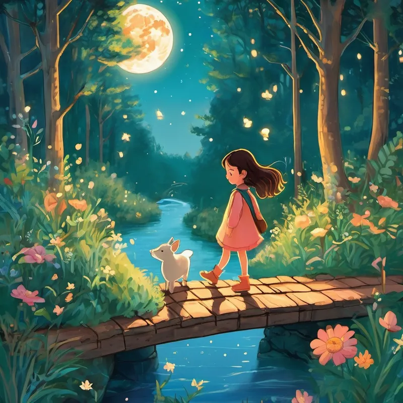 She explored enchanted forests, met friendly talking animals, and even danced with the moon. Lily discovered that by believing in herself and facing her fears, she could overcome any challenge that came her way. Eventually, it was time for Lily to return home. She walked back across the Dream Bridge, feeling grateful for the confidence she had gained. As she opened her eyes, she couldn't wait to tell her mom all about her incredible Sleepytime Adventure.