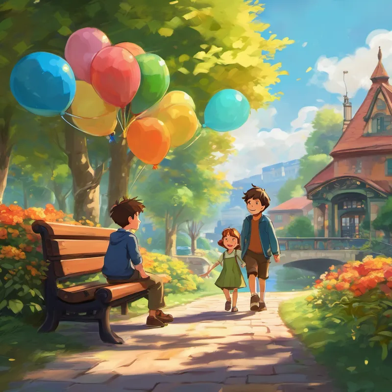 One sunny day, after many years had passed, Jack's family decided to move back to their old town. Jack was excited because he knew he would finally be able to see Lily again. They planned to meet at the park, where they had spent countless hours playing and laughing together. When Jack arrived at the park, his heart filled with joy at the sight of his dear friend Lily. She was sitting on their favorite bench, holding a bunch of colorful balloons. Jack ran towards her, his face beaming with happiness.