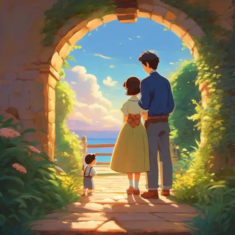 Saying goodbye, promising to return