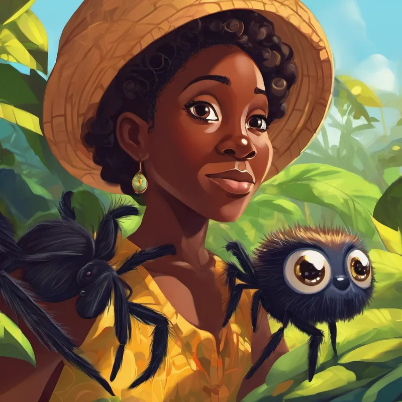 "Listen closely, my dear Kwame," Nana said with a glimmer in her eyes. "Tonight, I will tell you about Anansi, the Spider of Wisdom, and his fantastic adventures." Kwame leaned in, his eyes wide with anticipation, ready to venture into the world of Anansi with Nana's enchanting words.