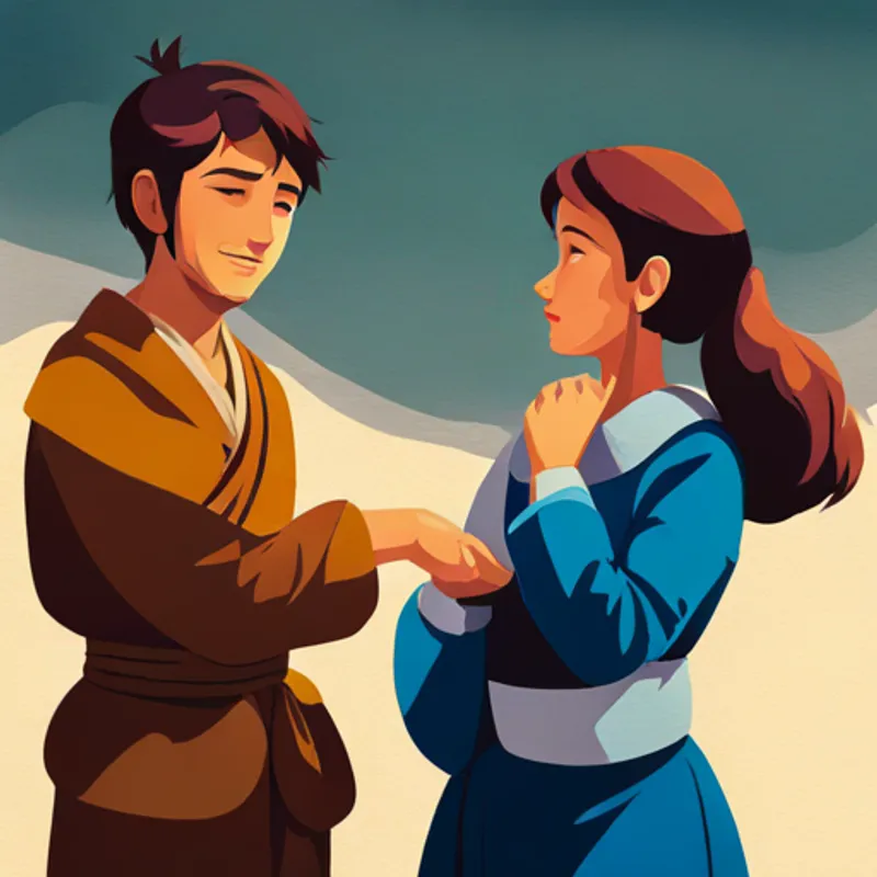 Ana and João having a conversation and using hand gestures to show respect and understanding