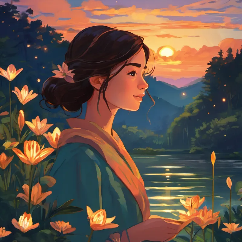 As days turned into weeks, Lily embraced her newfound knowledge and started indulging in her passions. She painted vibrant artwork, explored nature's wonders, and cherished moments of solitude. The more she discovered the world around her, the more she found contentment deep within. One evening, while stargazing under the night sky, Lily realized she was no longer haunted by illusions. She had come to understand that her search for a husband was not what she needed. Her loneliness had been an invitation to explore herself and grow stronger as an individual.