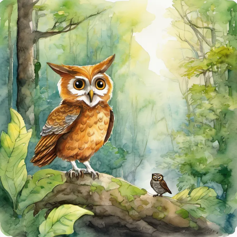 Chippo explored the forest, hopping on moss-covered rocks, and swinging on branches. He made friends with a wise old owl named Oliver, who lived within the forest. Oliver told Chippo stories about the forest's ancient creatures and hidden treasures. Chippo's eyes widened with wonder. Days turned into weeks, and Chippo's adventures in the magical forest continued, while his human friends wondered where he had gone. Chippo treasured every moment, learning valuable lessons about bravery, friendship, and the importance of following one's dreams.