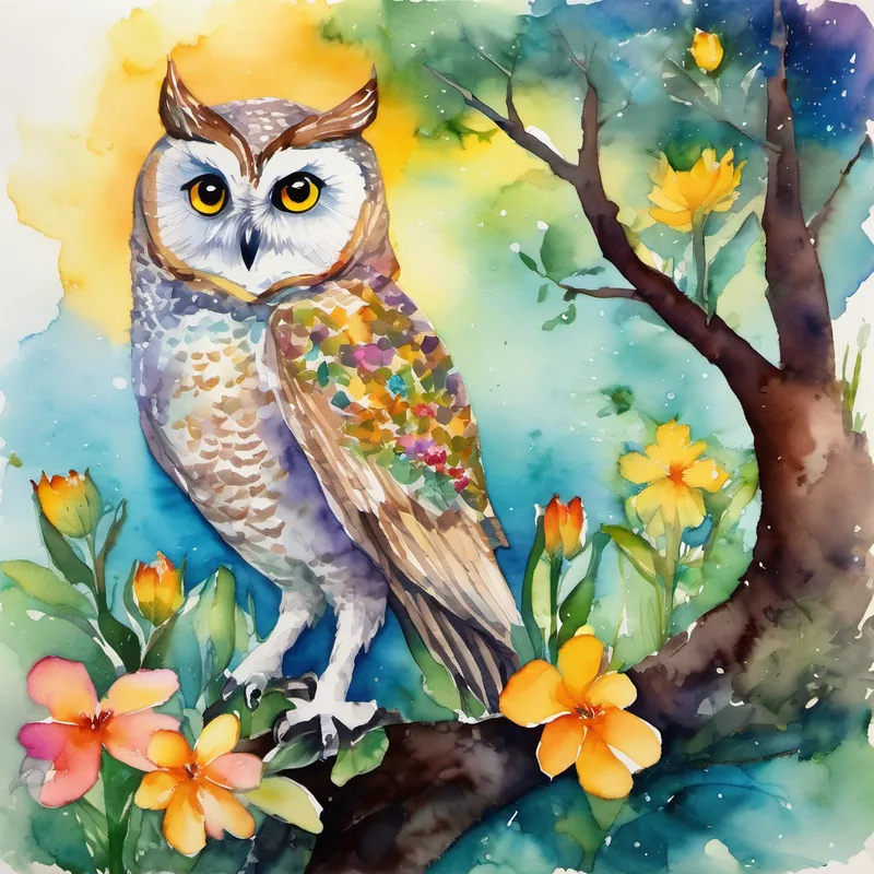 After what felt like an eternity, Conejito Blanco emerged into a magical garden, filled with colorful flowers and a glistening pond. In the center of the garden stood a wise old owl perched on a tree branch. "Welcome, Conejito Blanco," the owl hooted gently, "I've been expecting you. Your birthday gift awaits you in the middle of the garden."